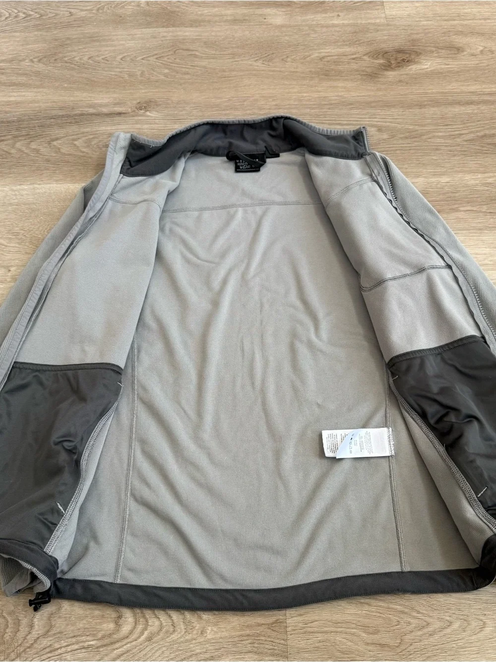 Mountain Hardwear Mens Strecker Lite Full Zip Fleece Jacket Mens Medium Gray